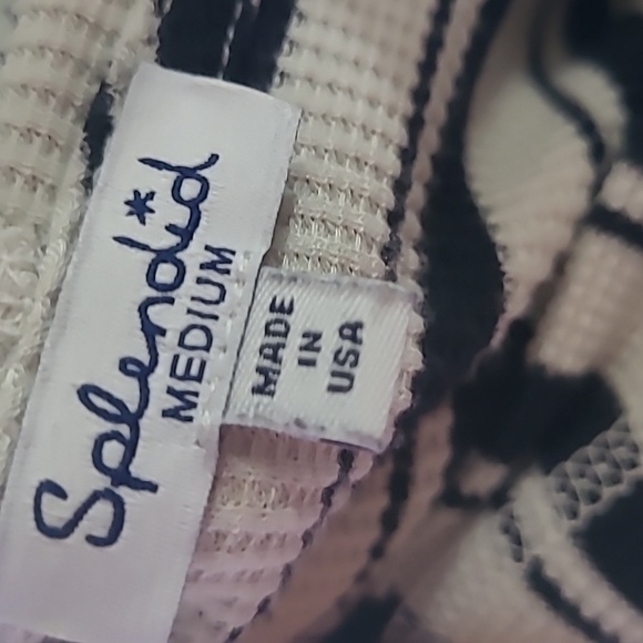 Splendid Open Front Hooded Striped cardigan Medium - Picture 4 of 5